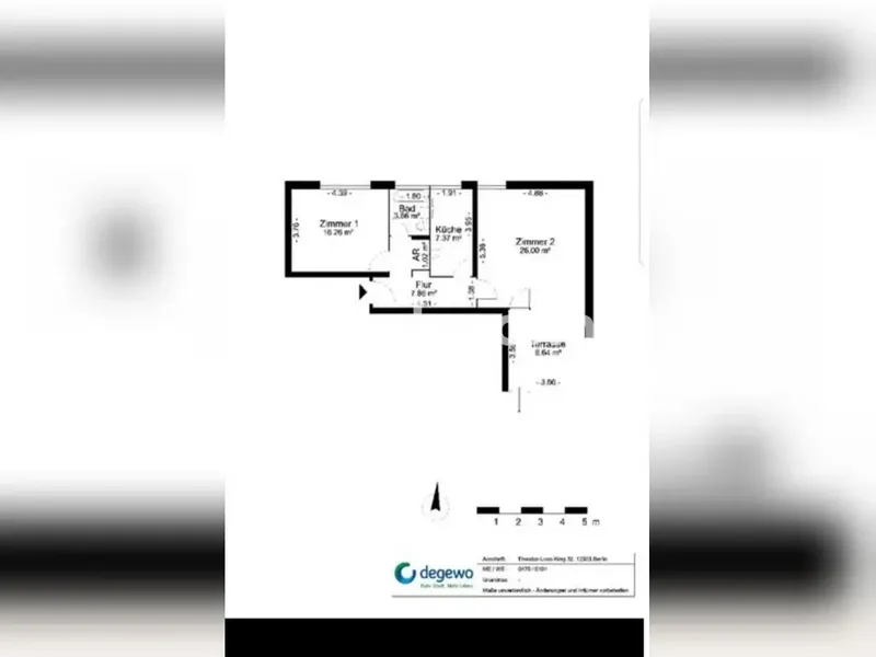 Tauschwohnung: Gemütliche 2 Zimmer Wohnung mit Terasse und garten — photo 1
